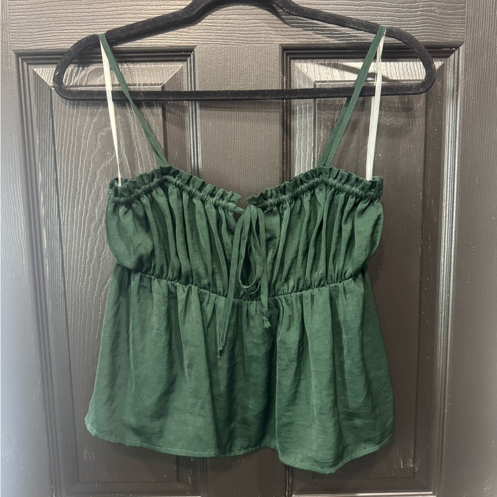 Green Sleeveless Top